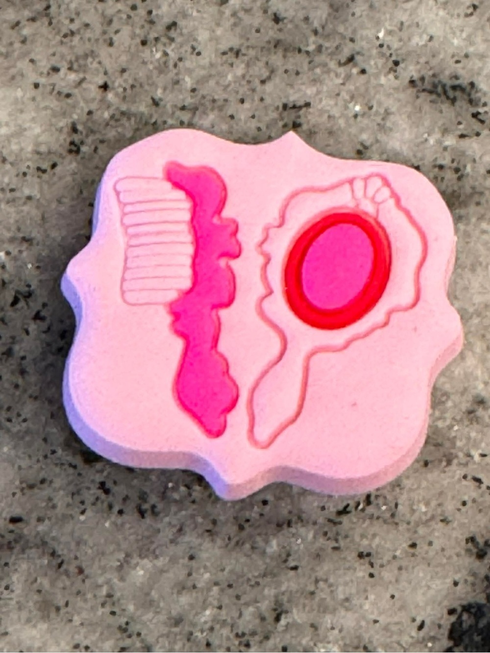 CROCS Pink and Hot Pink Charm Jibbitz Accessory